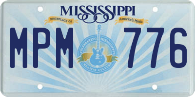 MS license plate MPM776