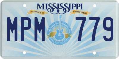MS license plate MPM779