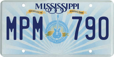 MS license plate MPM790