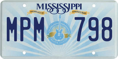 MS license plate MPM798