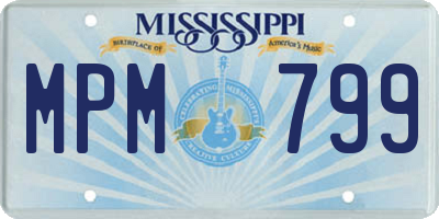 MS license plate MPM799