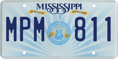MS license plate MPM811