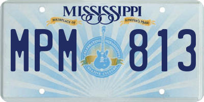 MS license plate MPM813
