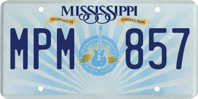 MS license plate MPM857