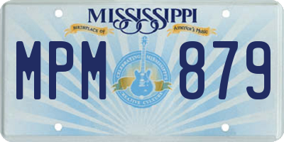 MS license plate MPM879