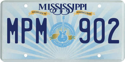 MS license plate MPM902