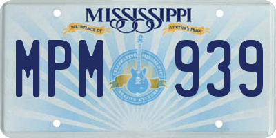 MS license plate MPM939