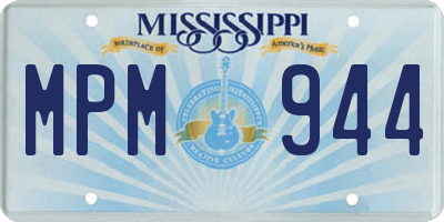 MS license plate MPM944