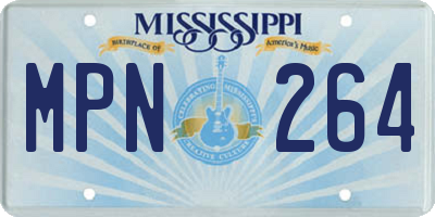MS license plate MPN264