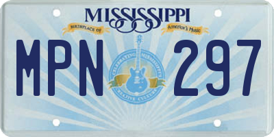 MS license plate MPN297