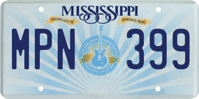 MS license plate MPN399