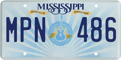 MS license plate MPN486