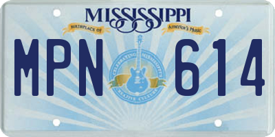 MS license plate MPN614