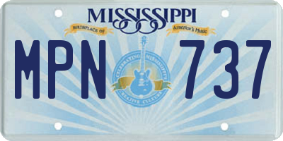 MS license plate MPN737
