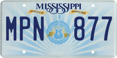 MS license plate MPN877