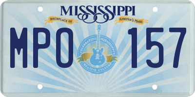 MS license plate MPO157
