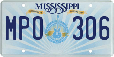 MS license plate MPO306