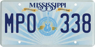 MS license plate MPO338