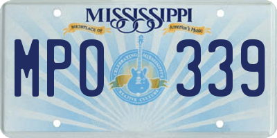 MS license plate MPO339