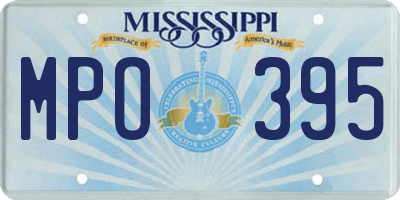 MS license plate MPO395