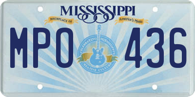 MS license plate MPO436