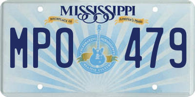 MS license plate MPO479