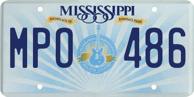 MS license plate MPO486