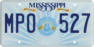 MS license plate MPO527
