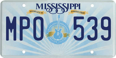 MS license plate MPO539