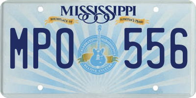 MS license plate MPO556