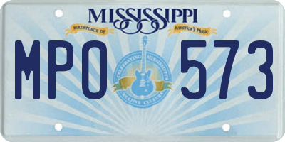 MS license plate MPO573