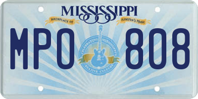 MS license plate MPO808