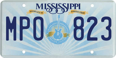 MS license plate MPO823