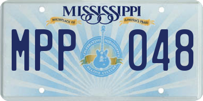 MS license plate MPP048