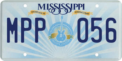 MS license plate MPP056