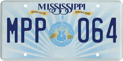MS license plate MPP064