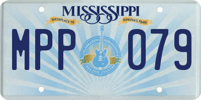 MS license plate MPP079