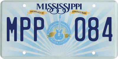 MS license plate MPP084