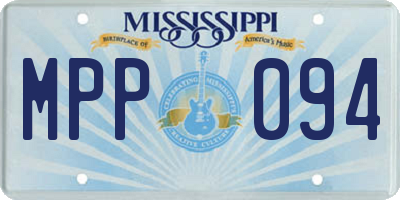 MS license plate MPP094