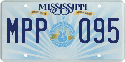 MS license plate MPP095