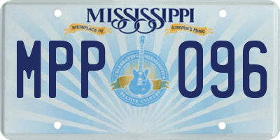 MS license plate MPP096