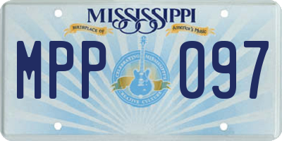 MS license plate MPP097