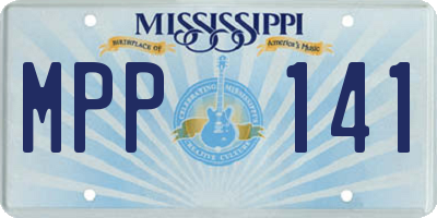 MS license plate MPP141