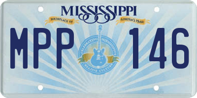 MS license plate MPP146