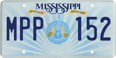 MS license plate MPP152