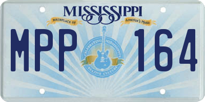 MS license plate MPP164