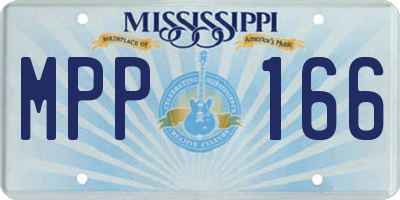 MS license plate MPP166