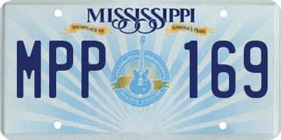 MS license plate MPP169