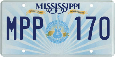 MS license plate MPP170