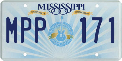 MS license plate MPP171